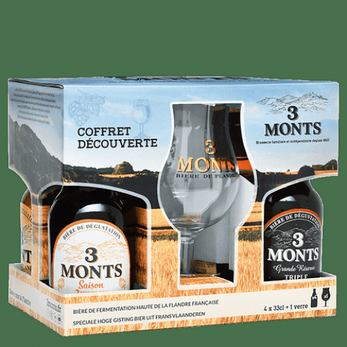 Cerveja 3 Monts 330 ML Coffret Decouvert Cerveja 3 Monts 330 ML Coffret Decouvert