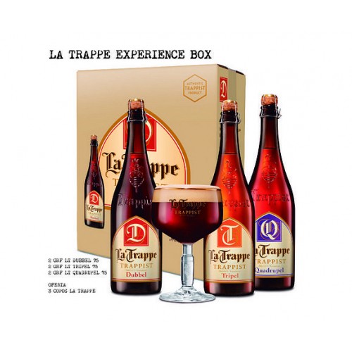 Cerveja La Trappe Experience Box 750ML Com OFERTA 3 Copos Cerveja La Trappe Experience Box 750ML Com OFERTA 3 Copos